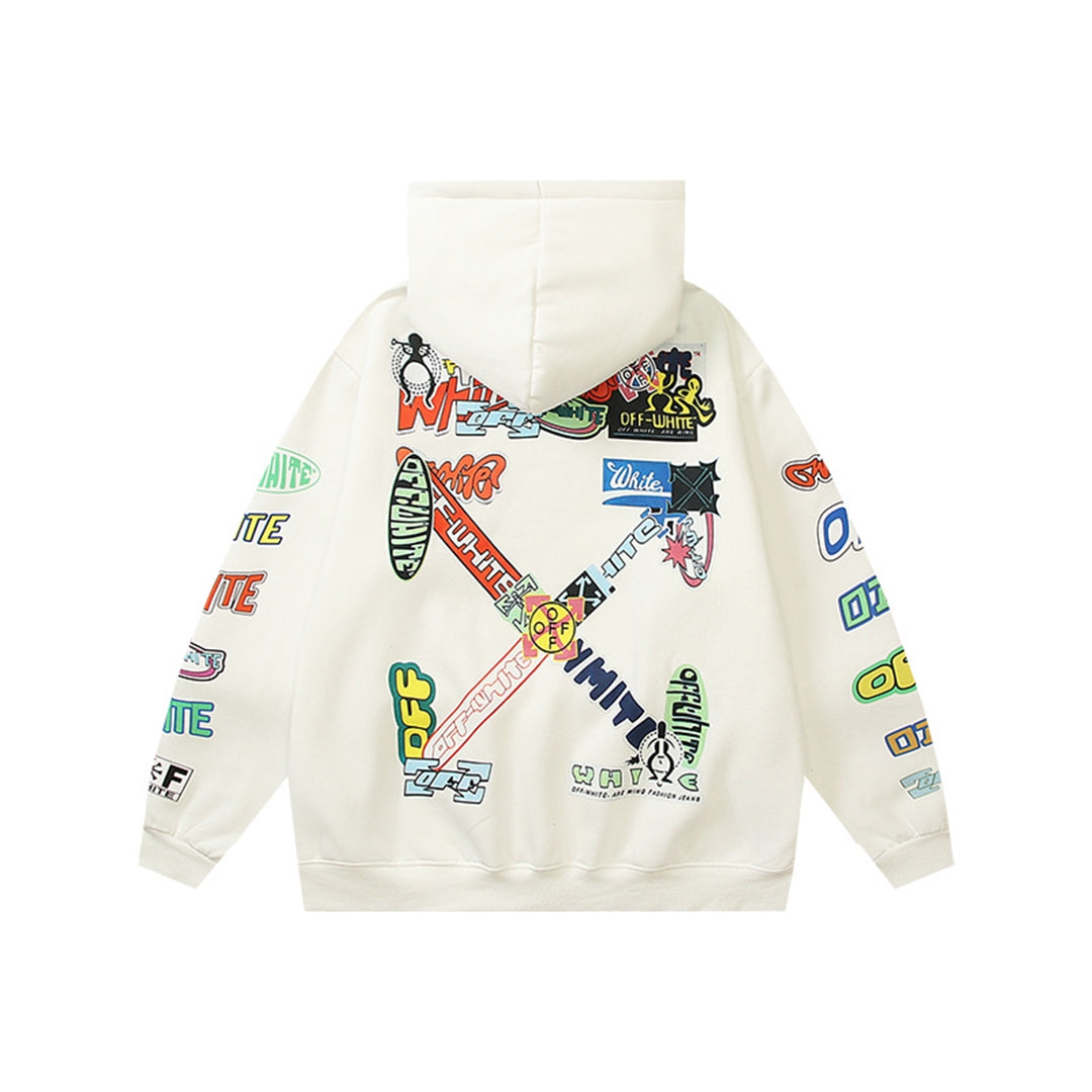 OFF Logo Print Hoodie