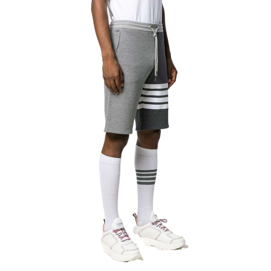Thom BrowneMen's Sports Shorts - 100% Cotton Made in Japan with 4-Bar Detail