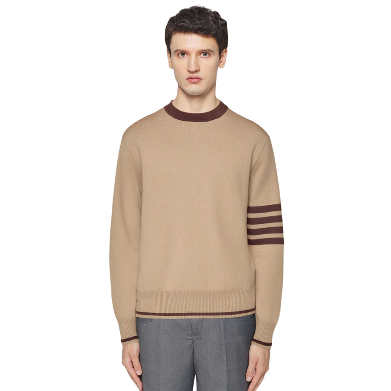 Thom BrowneClassic V-Neck Knitted Cardigan Sweater