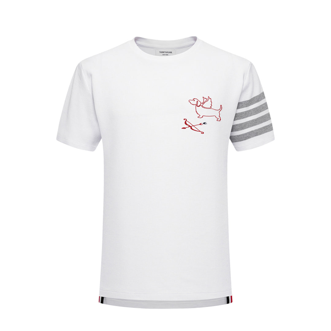 Thom BrownePuppy Embroidery T-Shirt - Premium Cotton Tee