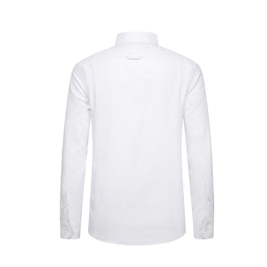Men's Business Oxford Shirt - 100% Cotton Button-Front Dress Shirt