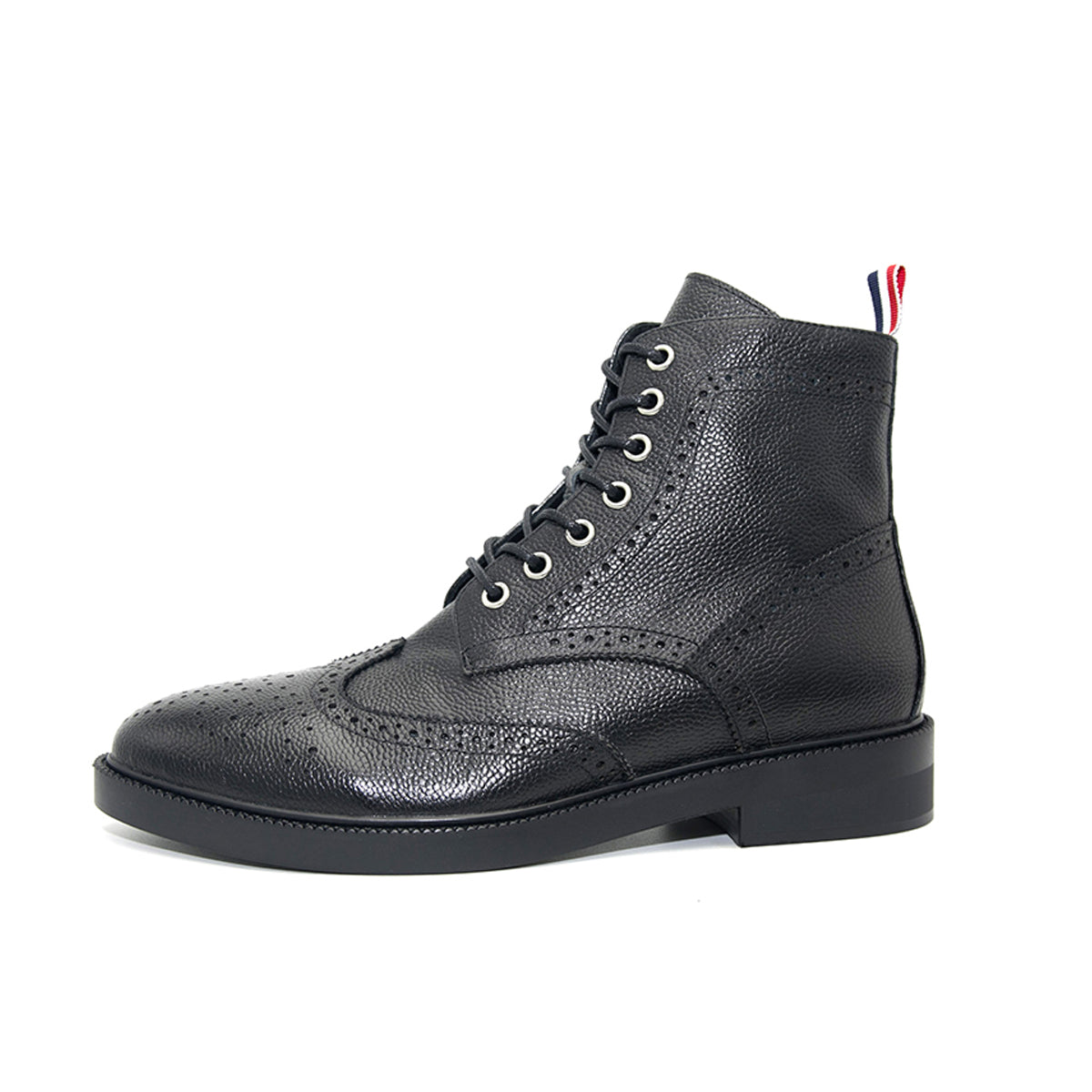 Thom BrowneMen's Top-Tier Premium Leather Dress Shoes with Grosgrain Buckle - Luxury Craftsmanship