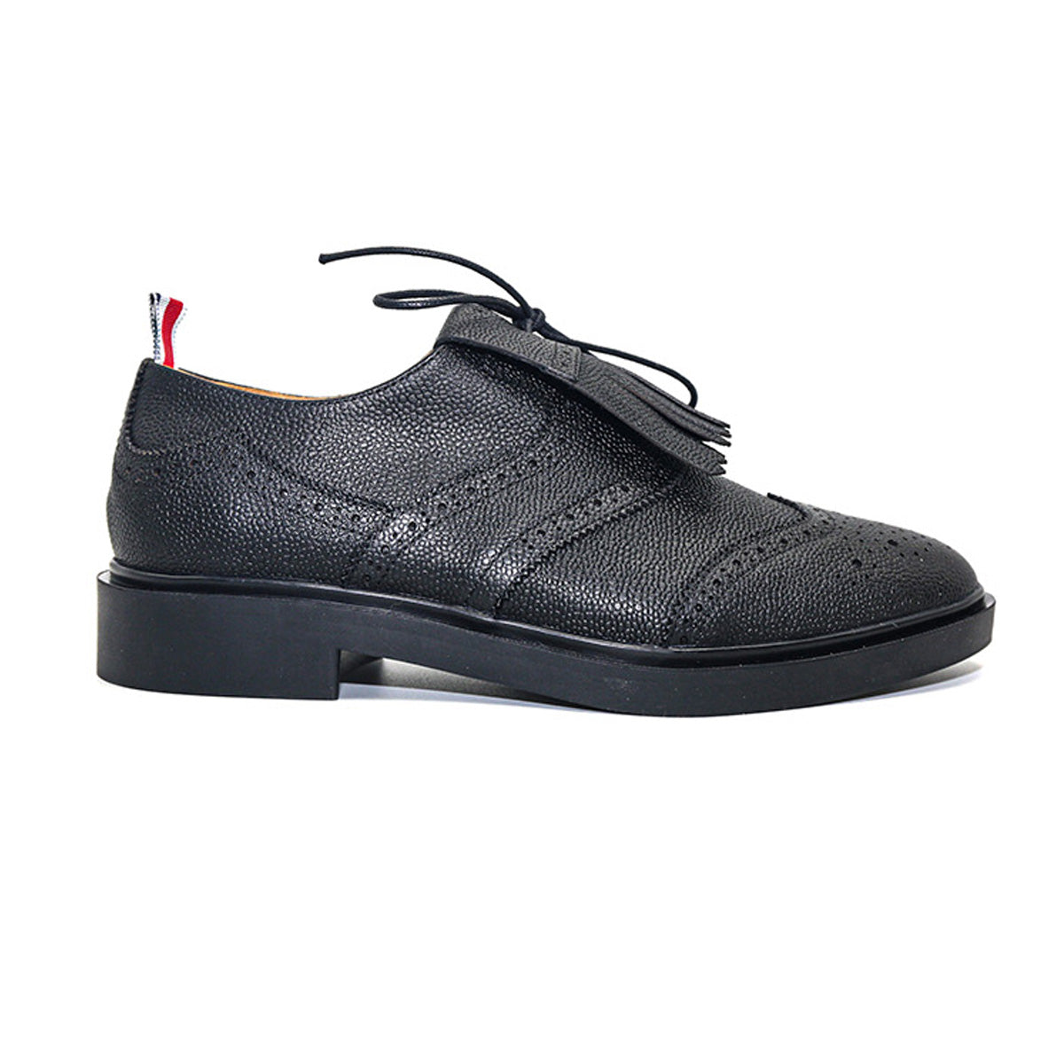 Thom BrowneMen's Premium Business Leather Shoes with Grosgrain Buckle - Executive Style