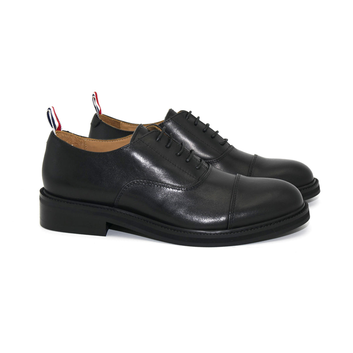 Thom BrowneMen's Premium Business Leather Shoes with Grosgrain Buckle - Timeless Quality