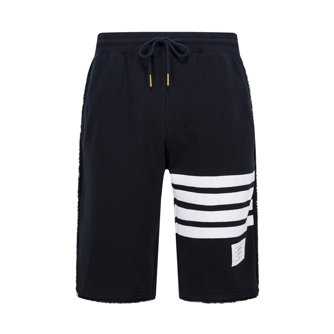 Thom BrowneMen's Sports Shorts - 100% Cotton Made in Japan with 4-Bar Detail
