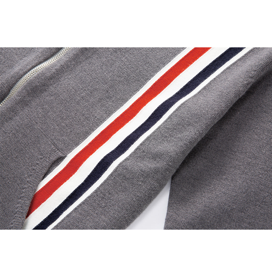 Thom Browne Knitted Zip-Up Hoodie