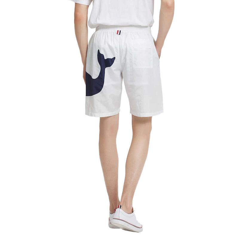 Thom BrowneMen's Beach Shorts - Signature Grosgrain Loop Tab