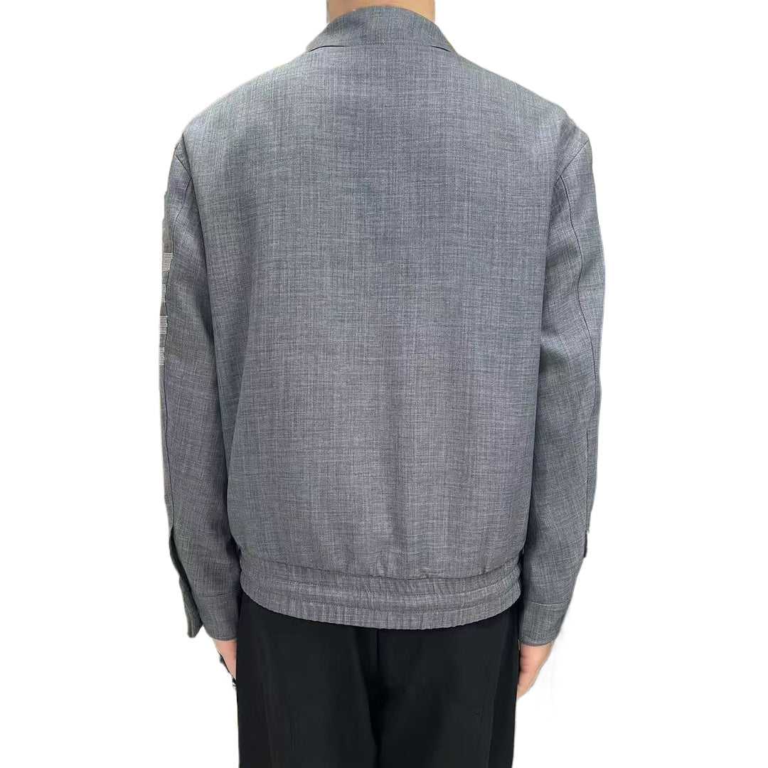 Thom BrowneMen's 4-Bar Casual Jacket with Signature Grosgrain Detail