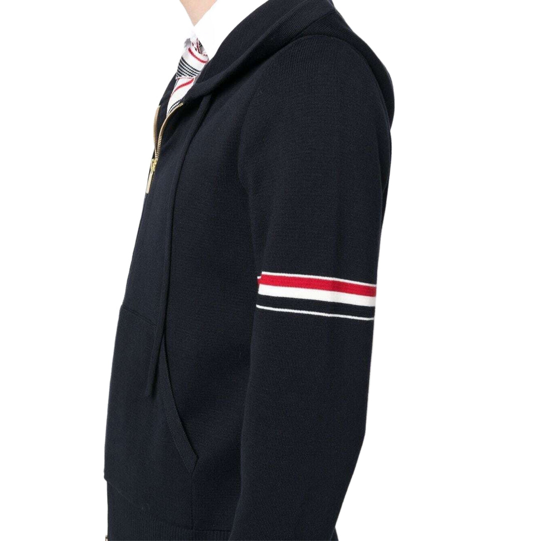 Rainbow Stripe Hoodie - Premium Athletic Zip-Up