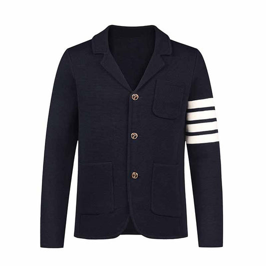 Thom Browne Single-Breasted Wool Coat | 80% Virgin Wool | Classic Tailoring