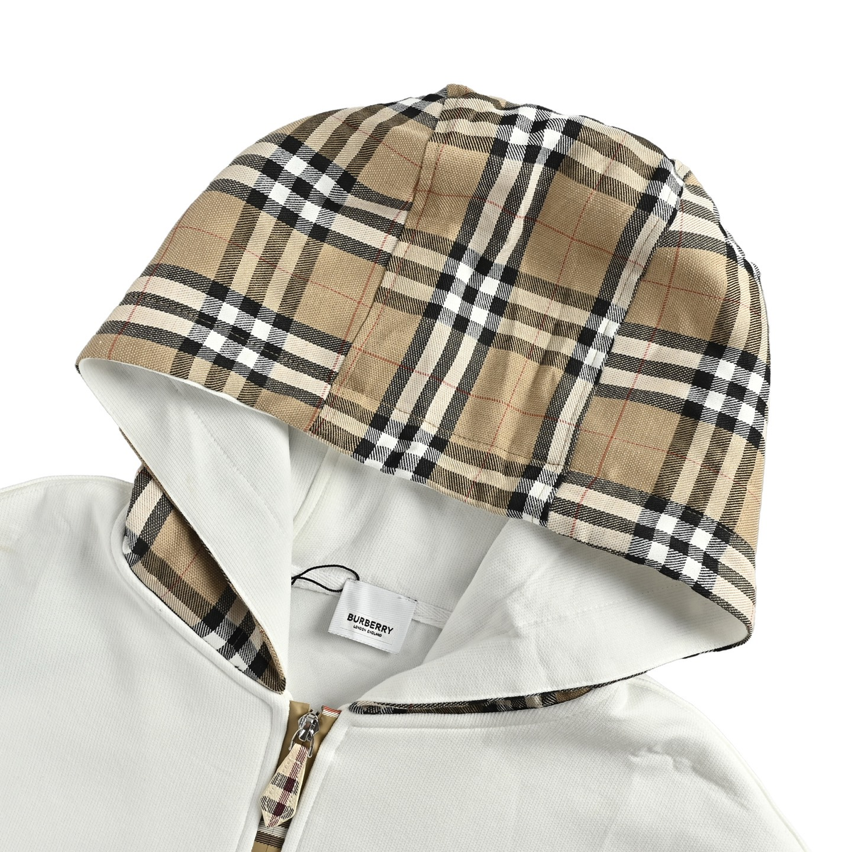 Burberry Check-Panel Jacket