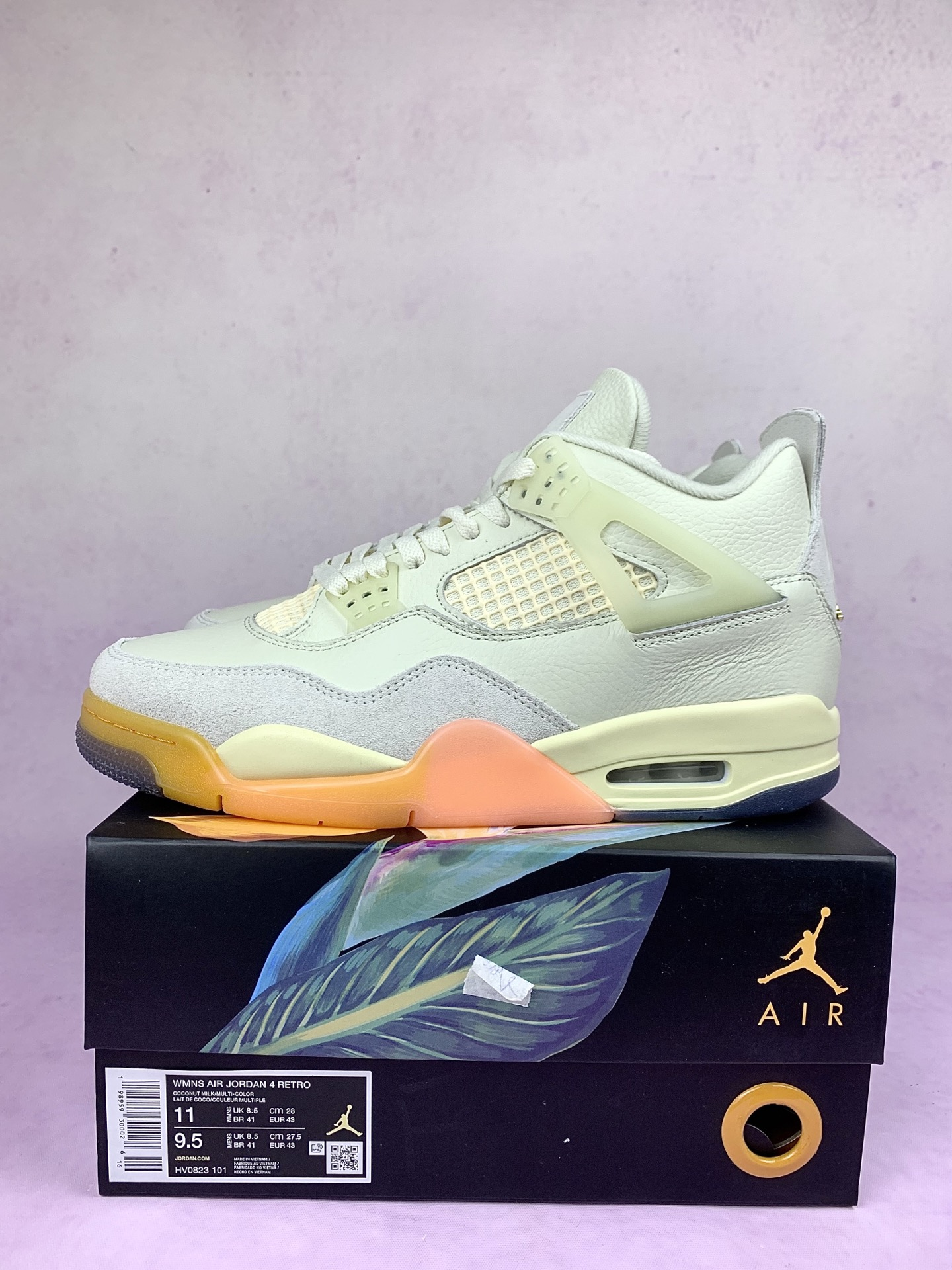 Air Jordan 4 Retro Basketball Shoes "Coconut Milk"