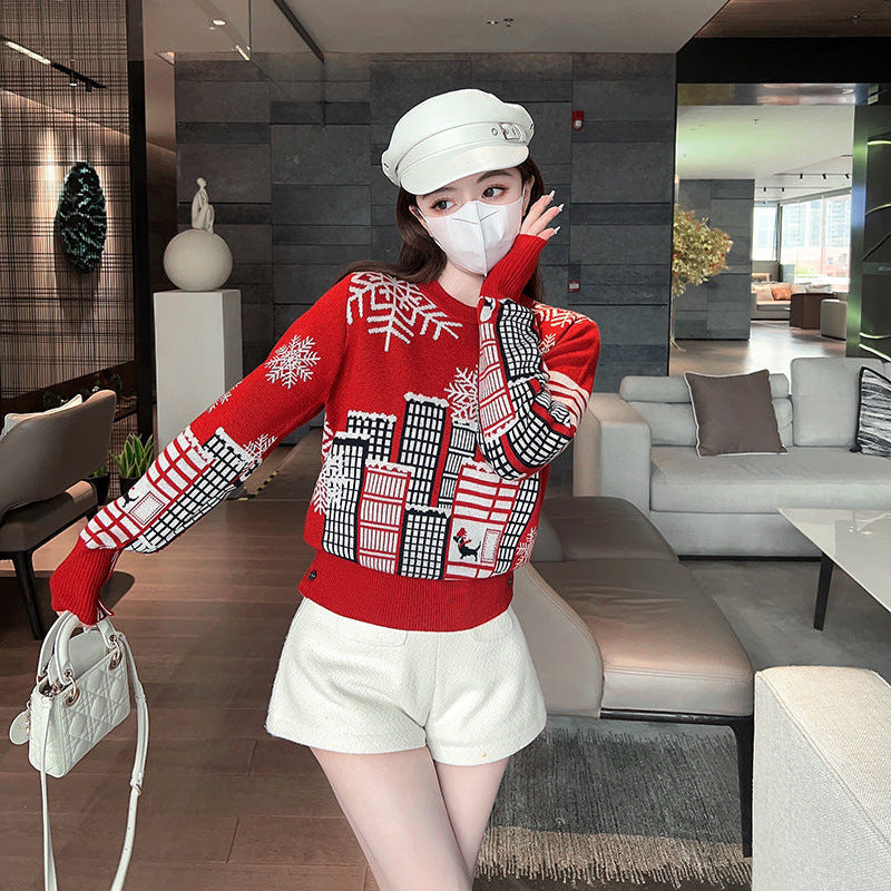 Wool knitted sweater