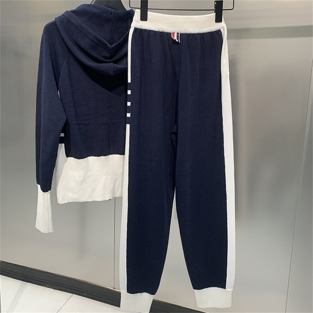 Thom BrowneJapanese Cotton Hooded Suit - Partial Button Front