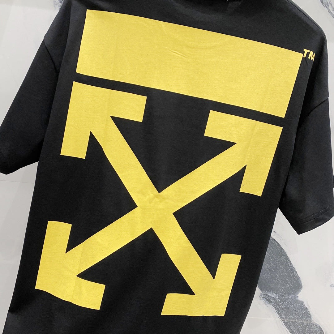 OFF-WHITEArrow Logo Cotton T-Shirt - Vibrant Color Collection