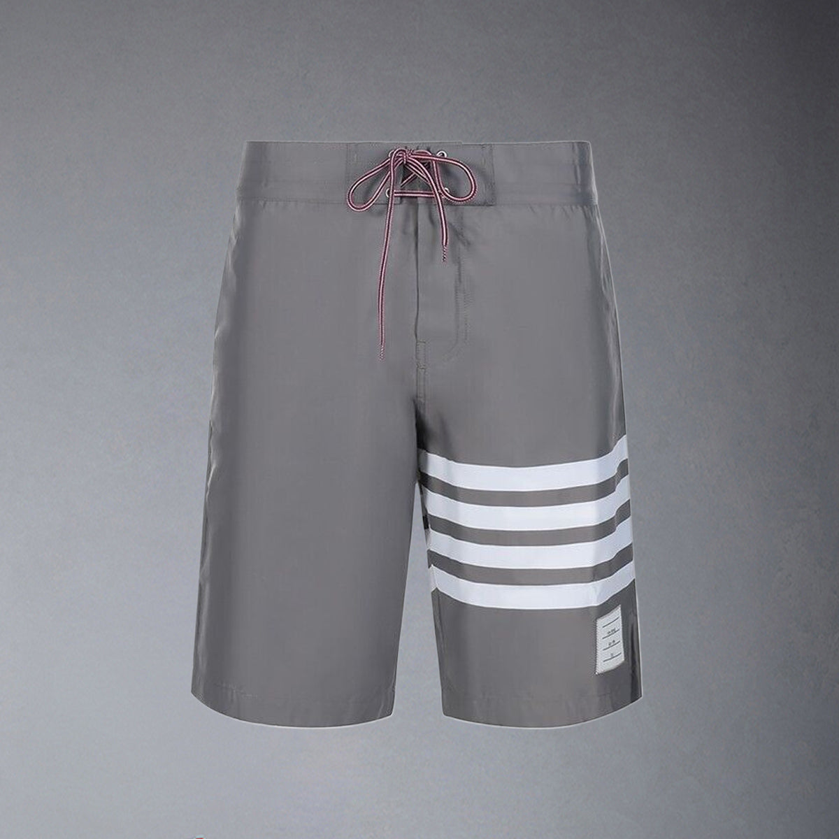 Thom BrowneMen's Sports Shorts - 100% Polyamide with 4-Bar Stripe Detail