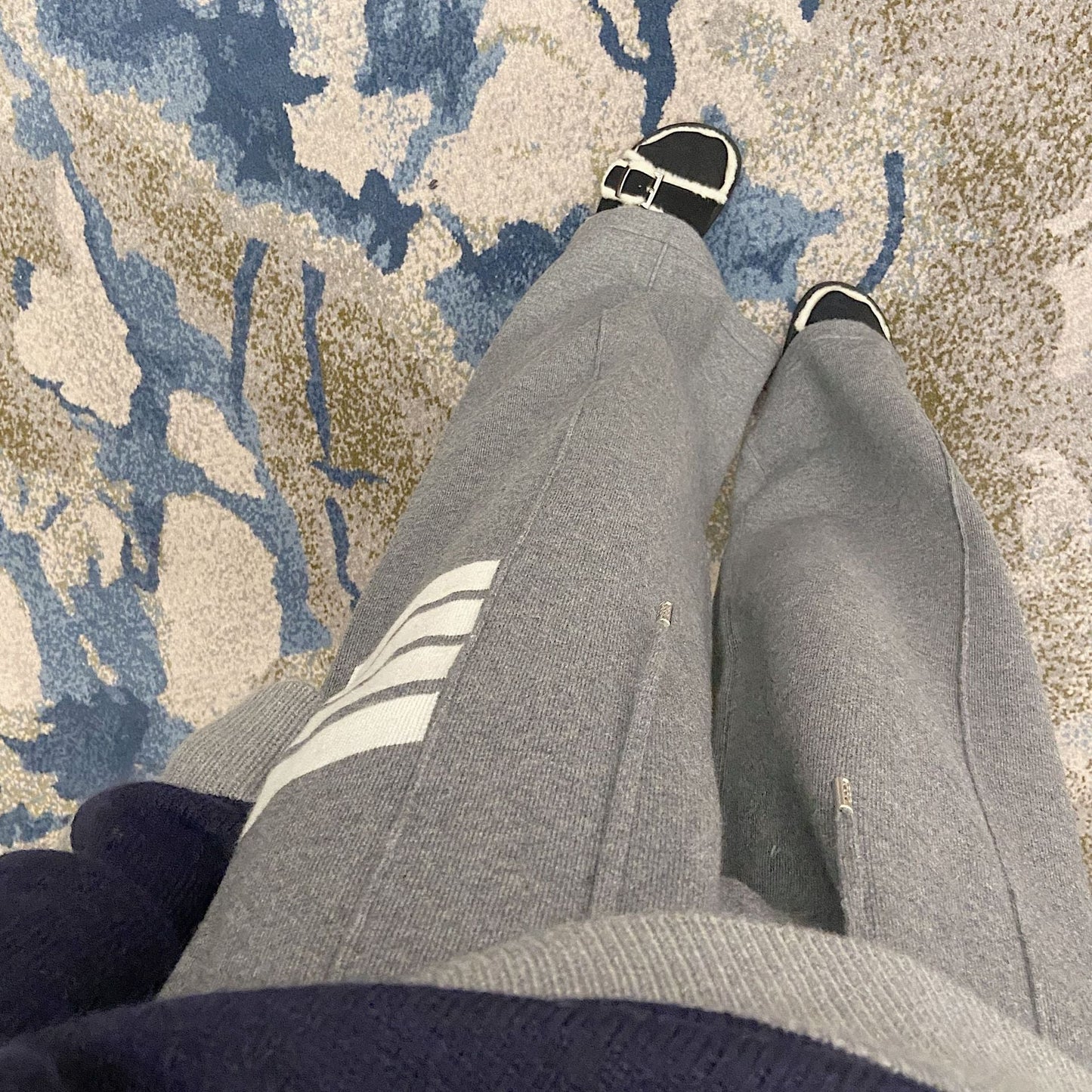 Knitted wide-leg pants