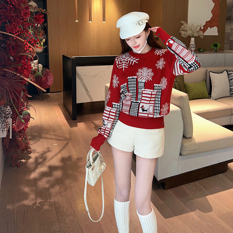 Wool knitted sweater