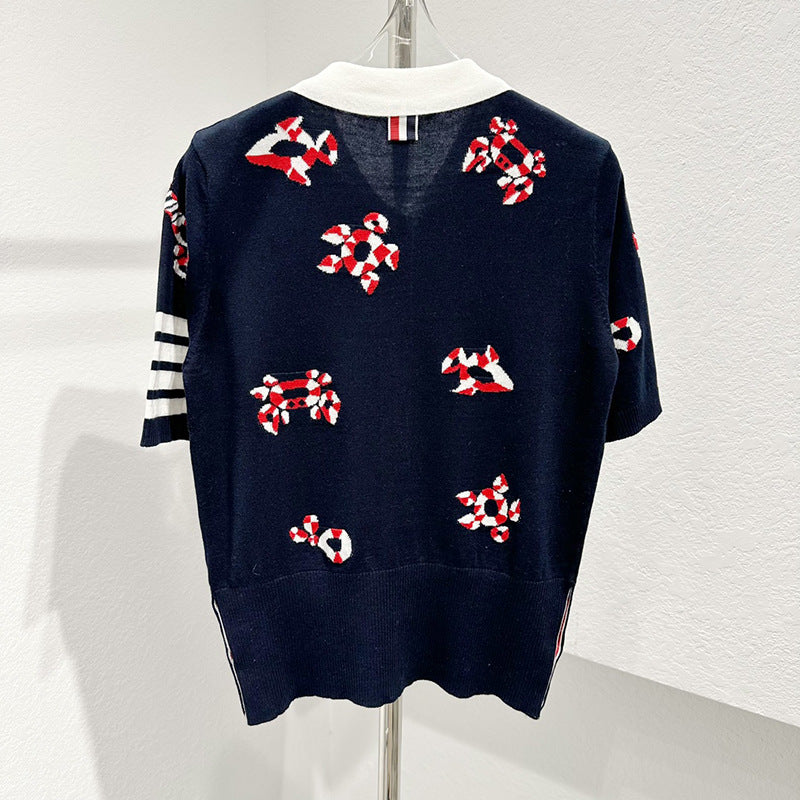 Thom BrowneWomen's Jacquard Knit Cardigan - Japanese Cotton