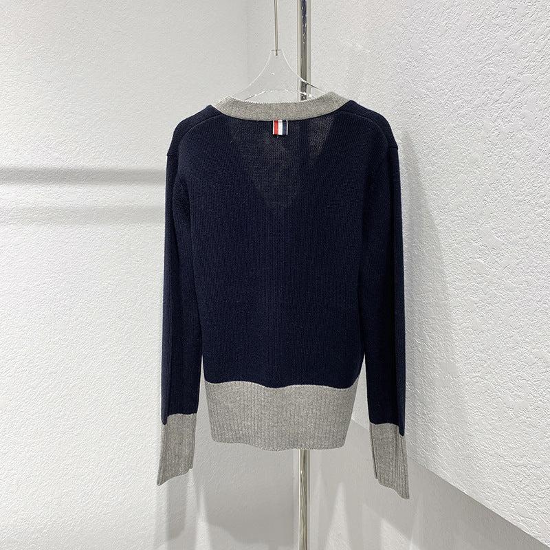 Wool knitted cardigan