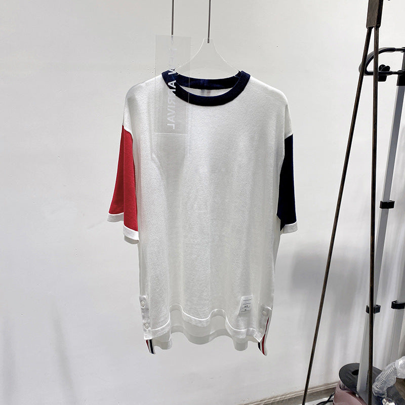 Thom BrowneWomen's Cooling Cotton T-Shirt - Japanese Craftsmanship