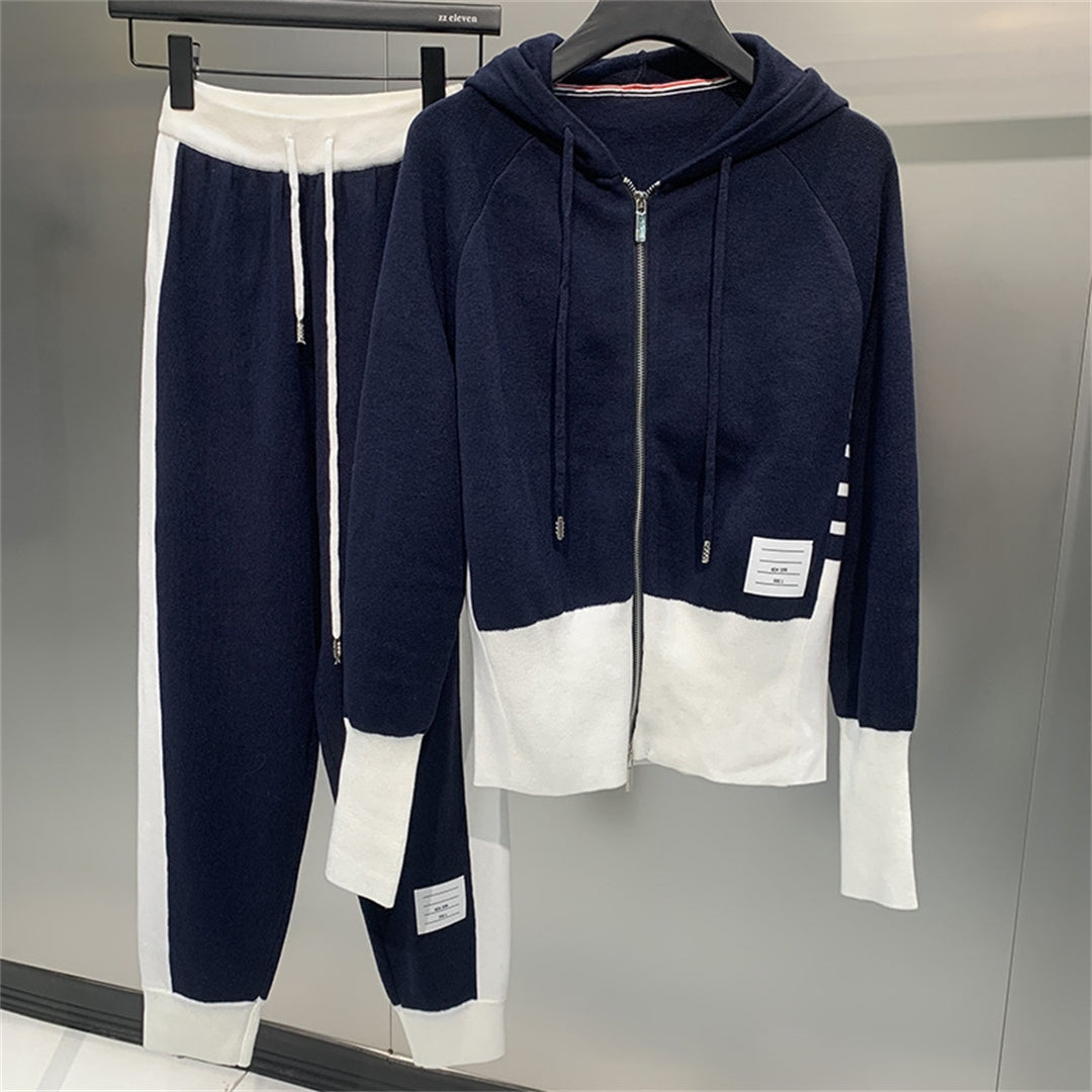 Thom BrowneJapanese Cotton Hooded Suit - Partial Button Front