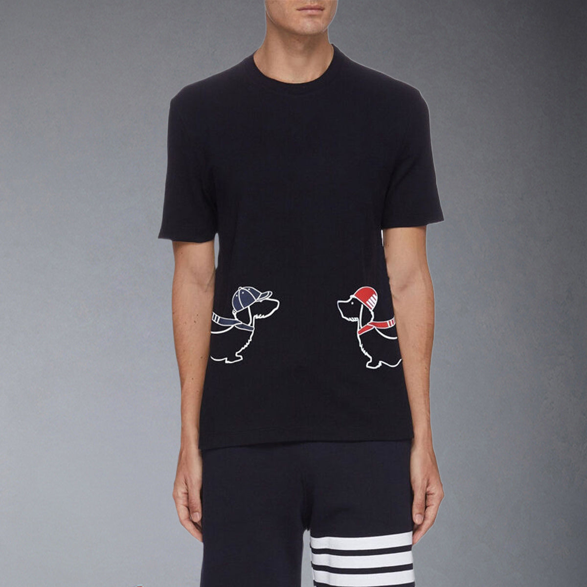 Thom BrownePuppy Embroidery T-shirt