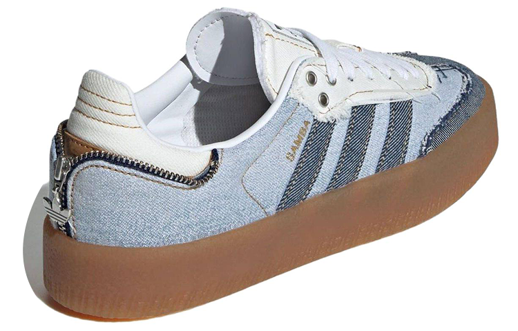 Womens adidas x ATMOS Sambae Stacked Denim II0001 - Image 4