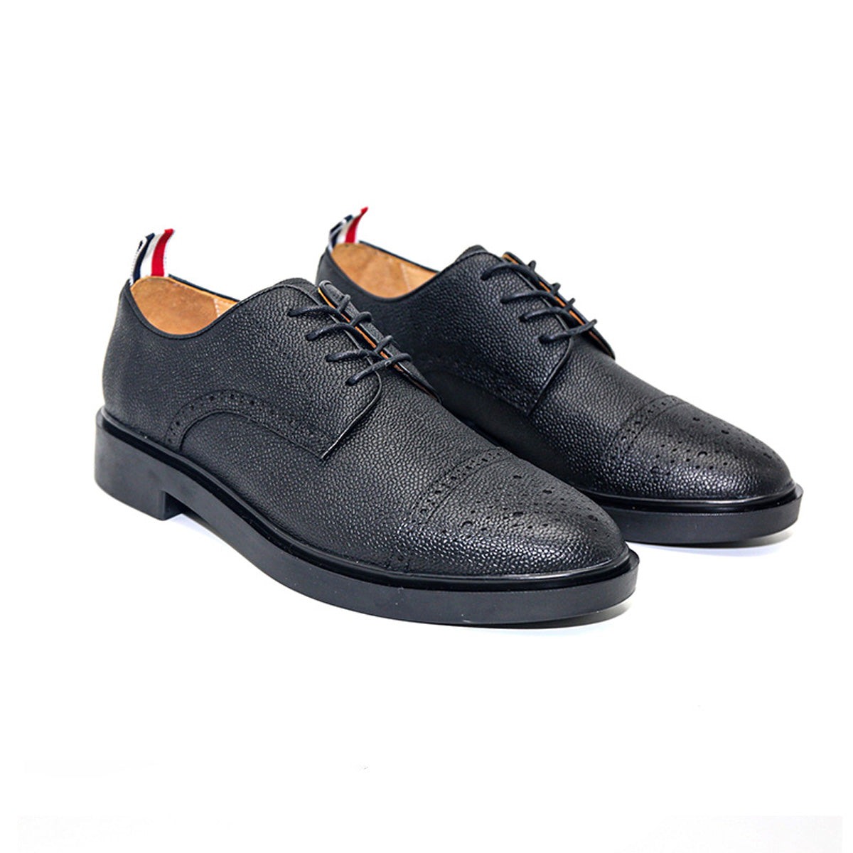 Thom BrowneMen's Premium Business Leather Shoes with Grosgrain Buckle - Classic Professionalism