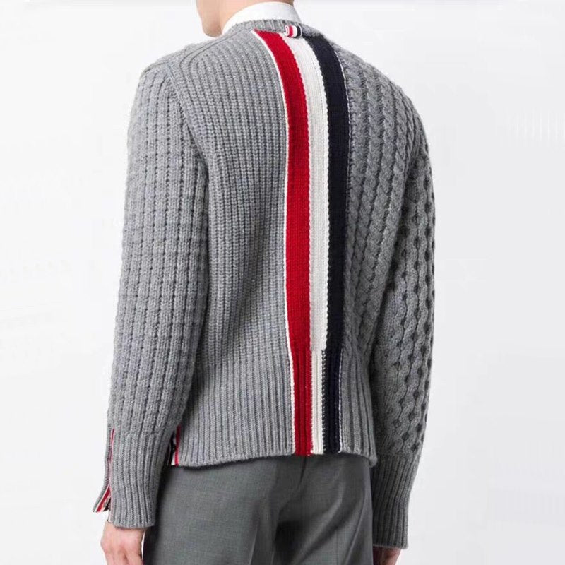 Thom BrowneMen's Classic Zip-Up Jacket with Signature Grosgrain Detail