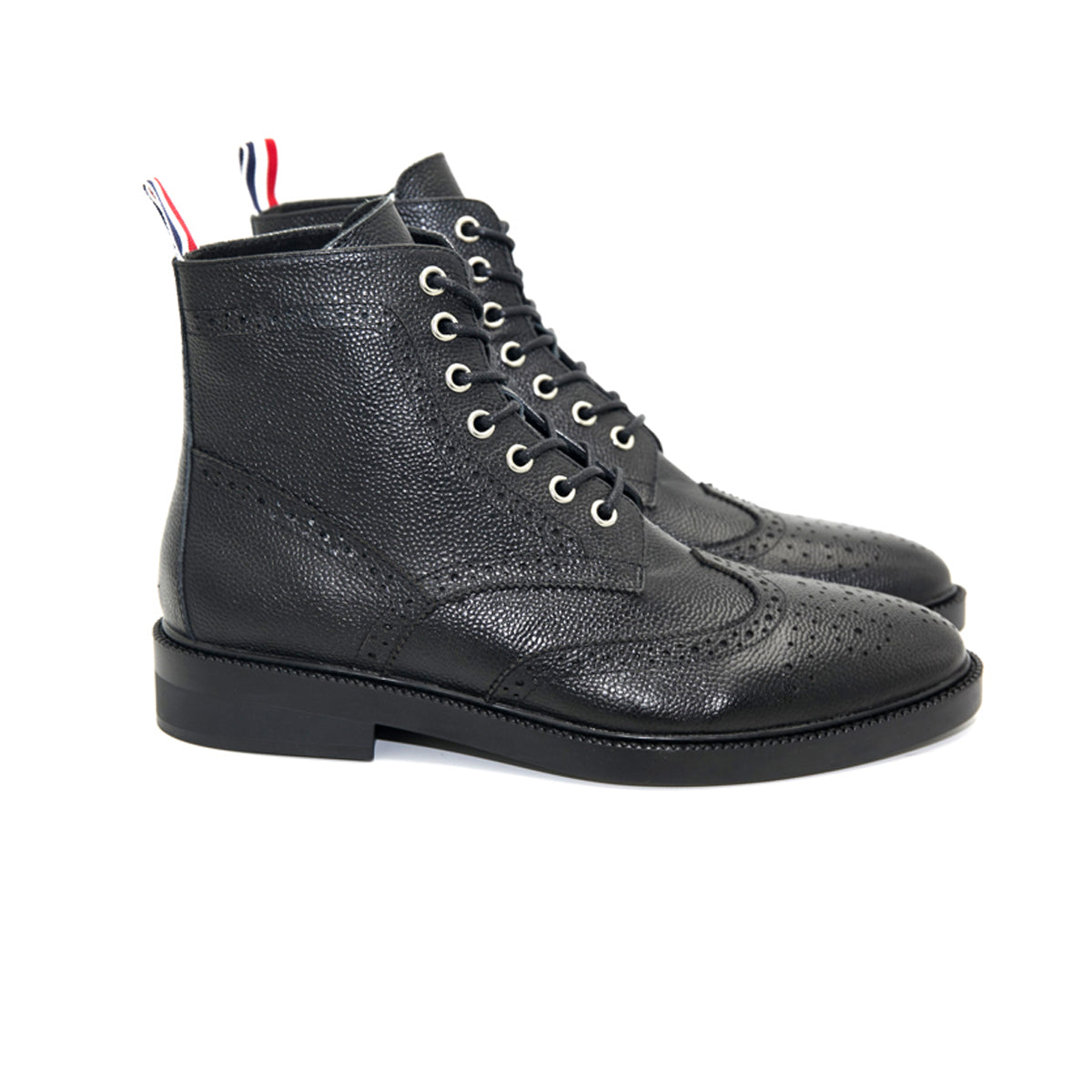 Thom BrowneMen's Top-Tier Premium Leather Dress Shoes with Grosgrain Buckle - Luxury Craftsmanship