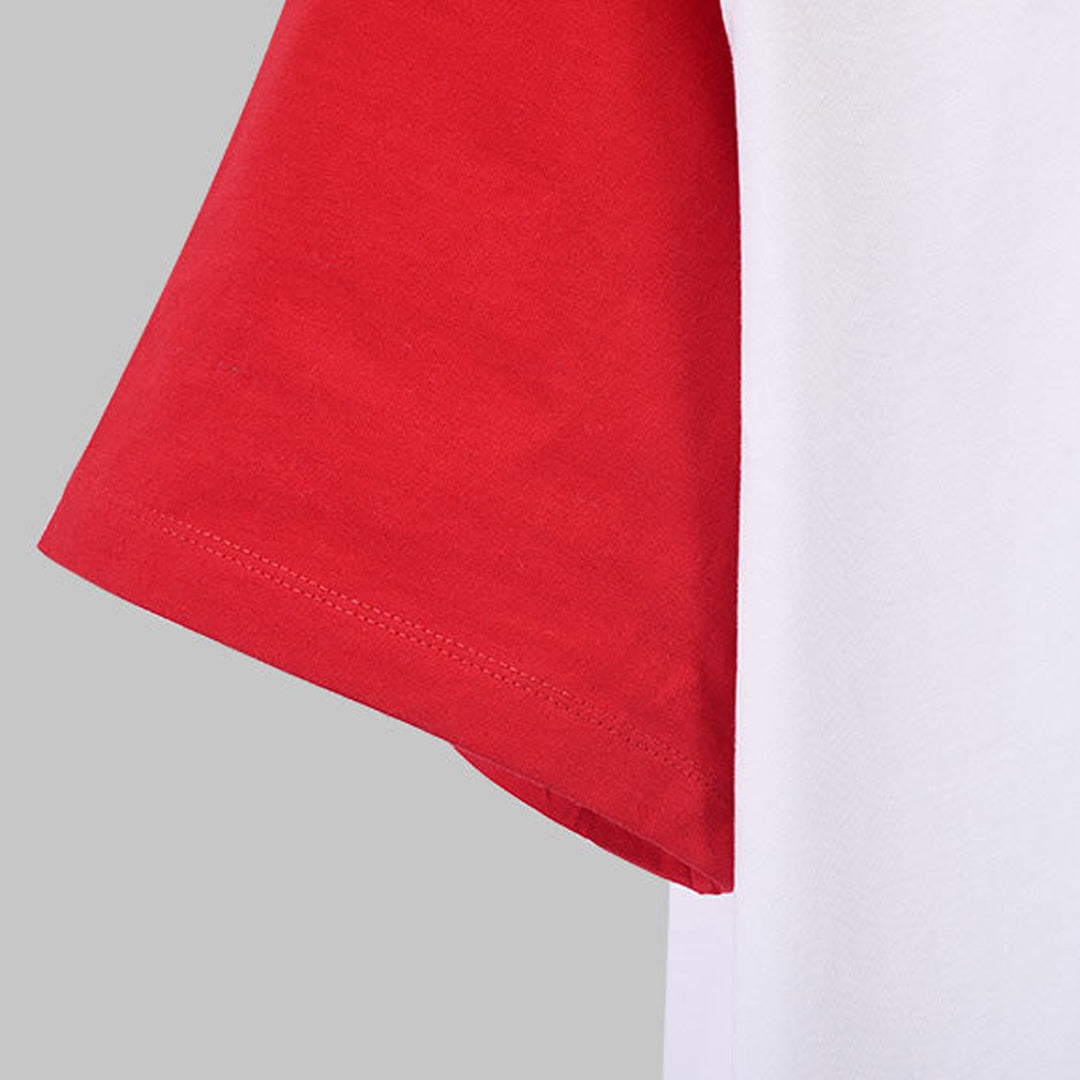 Thom BrowneColor Block Polo Shirt - 4-Bar Casual Polo with Button Detail