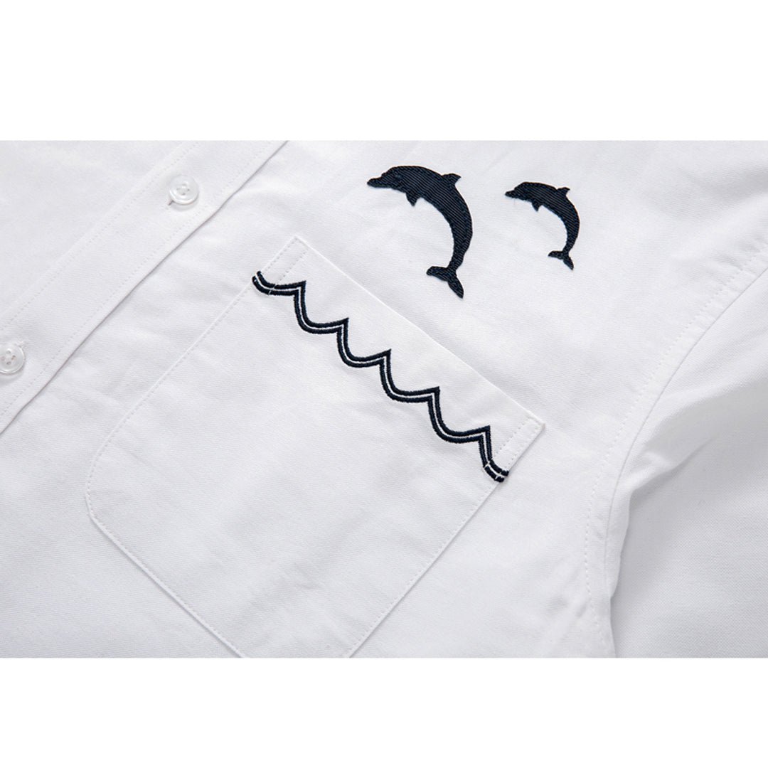 Men's Casual Oxford Shirt - 100% Cotton Button-Front Shirt