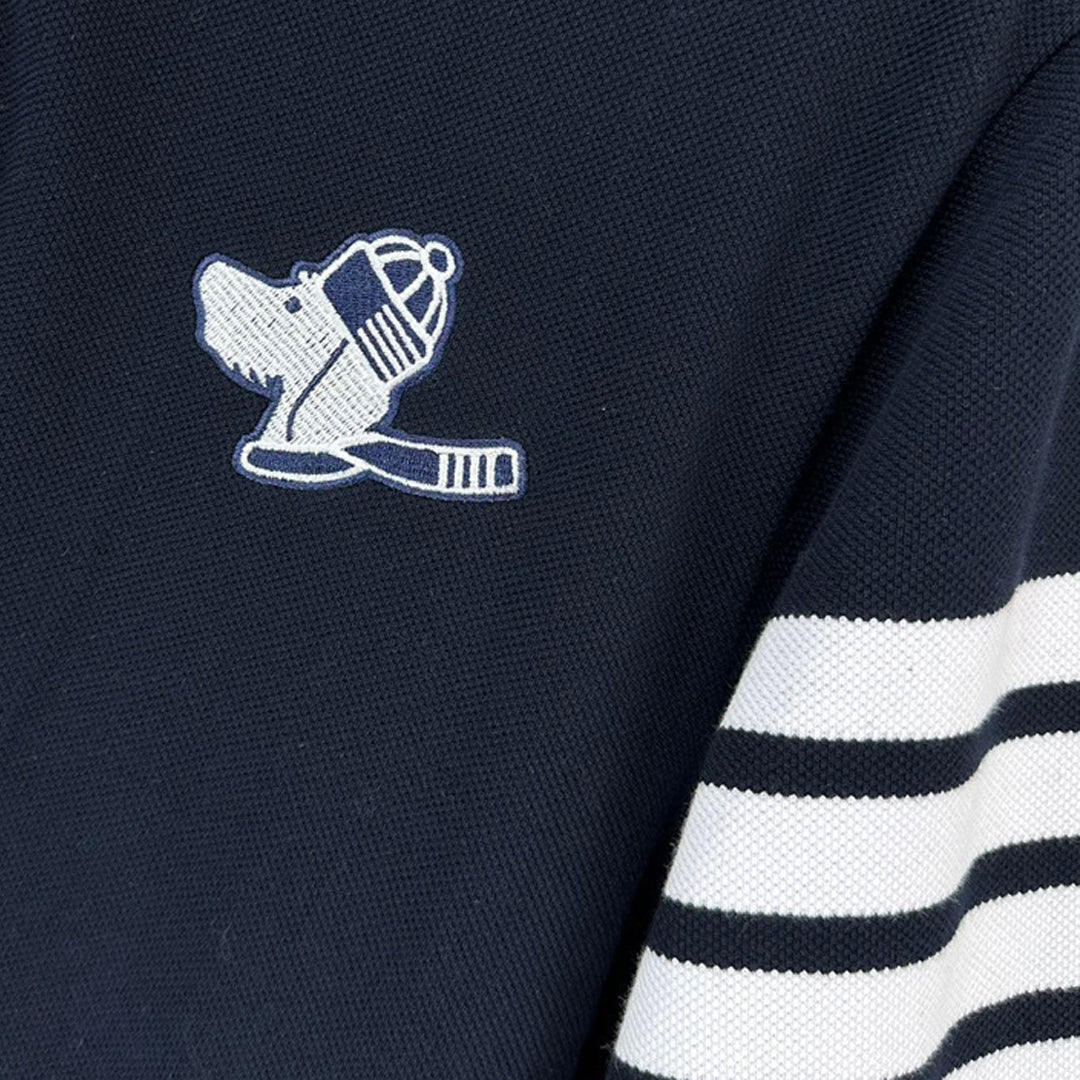 Thom BrowneMen's Embroidered Polo Shirt | 4-Bar Detail | Heritage Grosgrain Trim