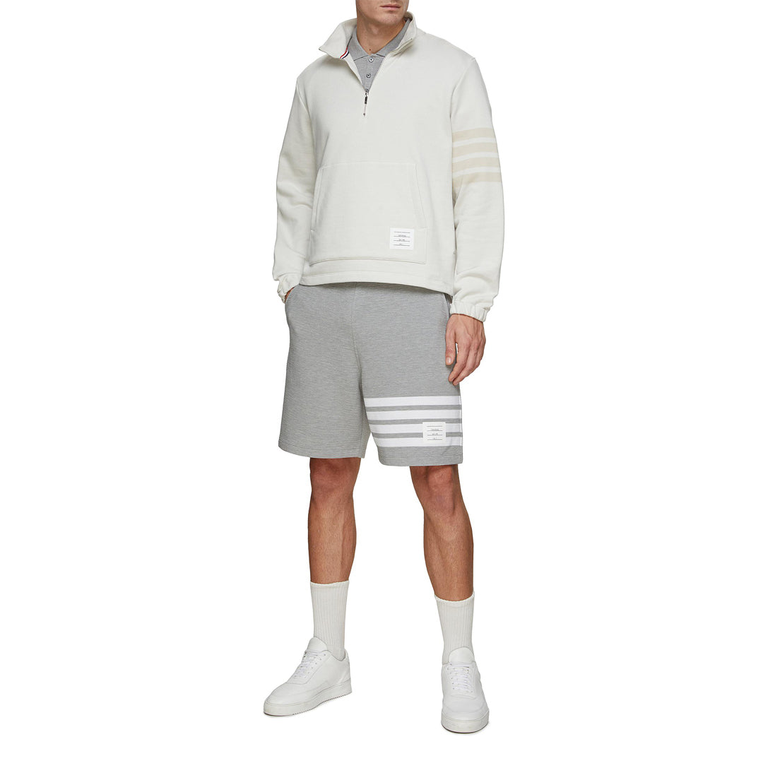 Thom BrowneMen's Sports Shorts - 100% Cotton Made in Japan with 4-Bar Detail