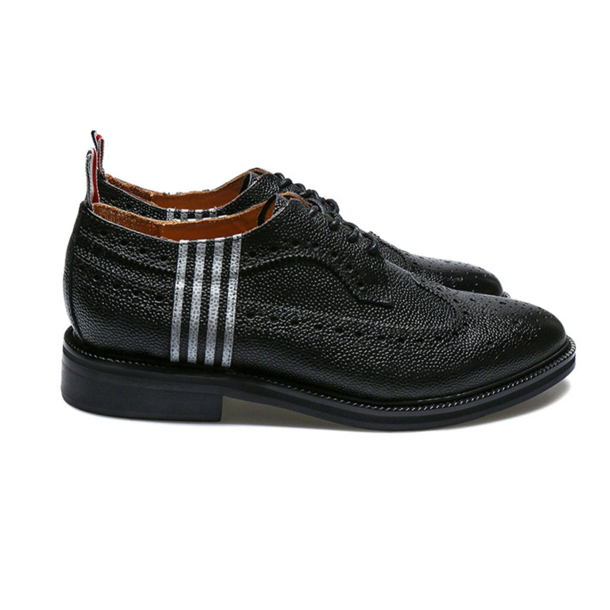 Thom BrowneMen's Premium Business Leather Shoes with Grosgrain Buckle - Distinguished Style