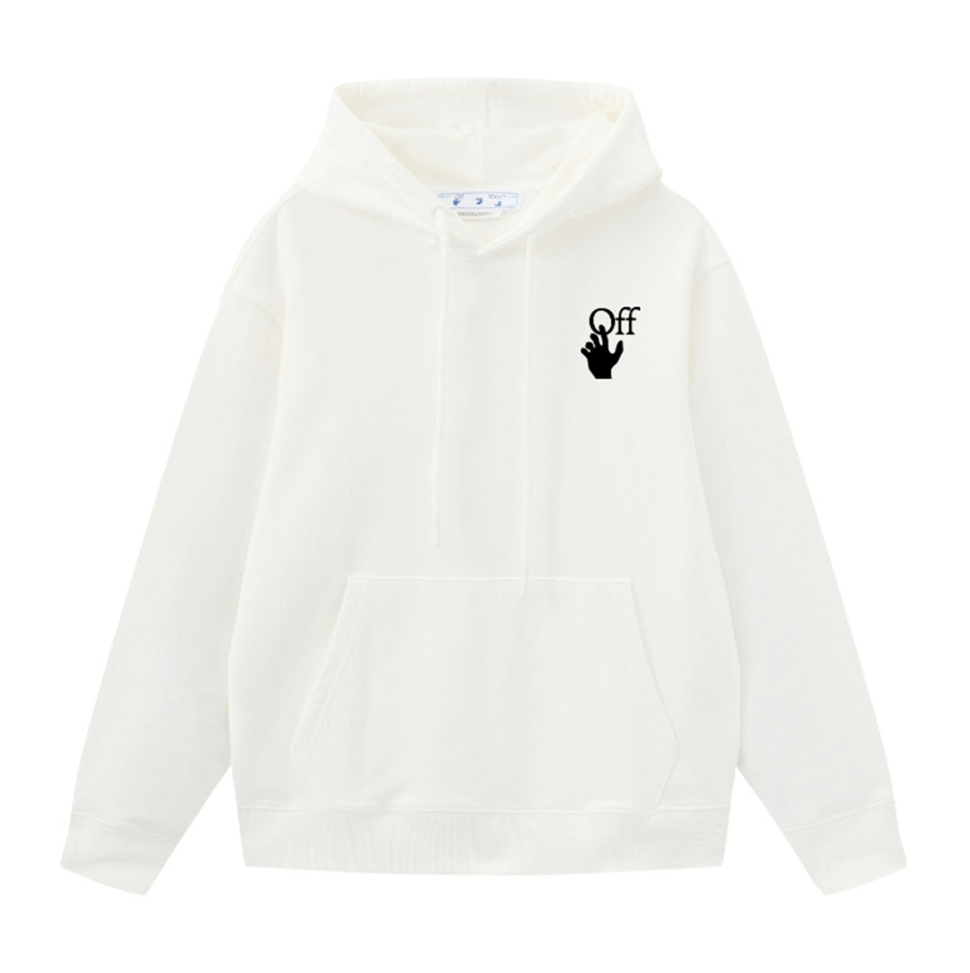 OFF-WHITELogo Print Oversized Hoodie – 100% Cotton