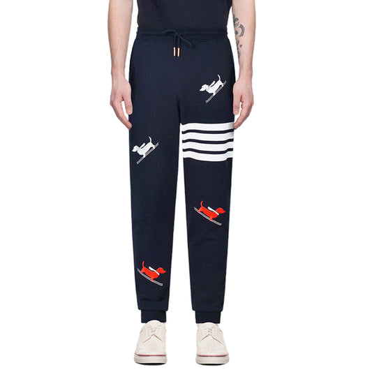 Thom BrownePremium 4-Bar Varsity Athletic Pants - 100% Cotton