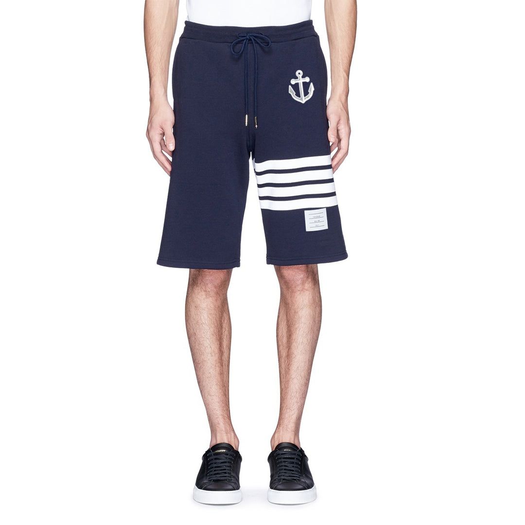 Thom BrowneMen's Sports Shorts - 100% Cotton Made in Japan with 4-Bar Detail