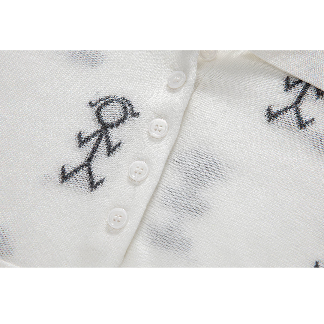 Thom BrowneWomen's Classic Stickman Polo Shirt - Premium Cotton