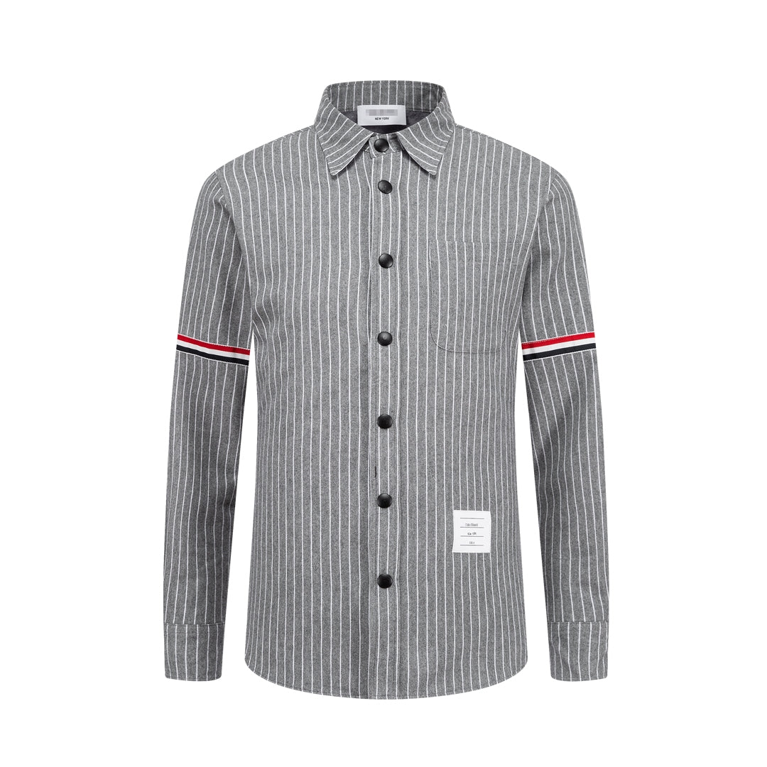 Thom BrownePremium 4-Bar Oxford Elastic Thick Shirt