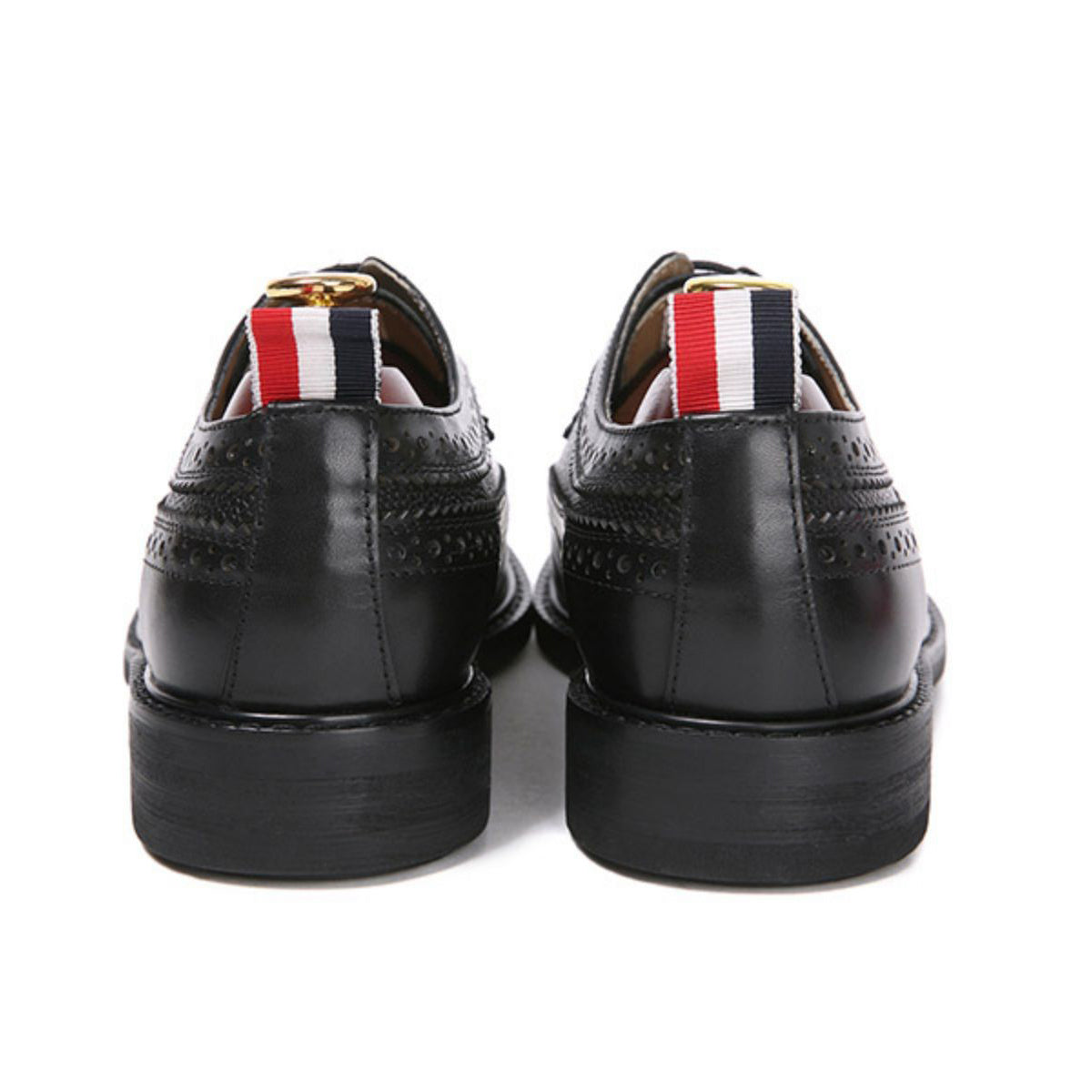 Thom BrowneMen's Premium Business Leather Shoes with Grosgrain Buckle - Professional Confidence