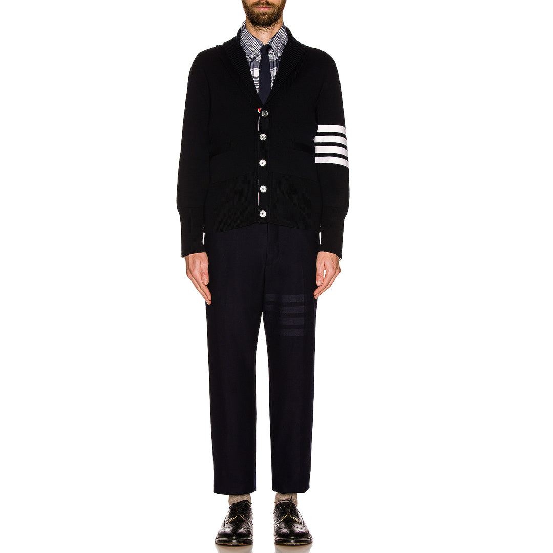 Thom BrowneThick Knitted Zip-Up Jacket