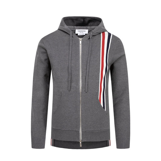 Thom Browne Knitted Zip-Up Hoodie