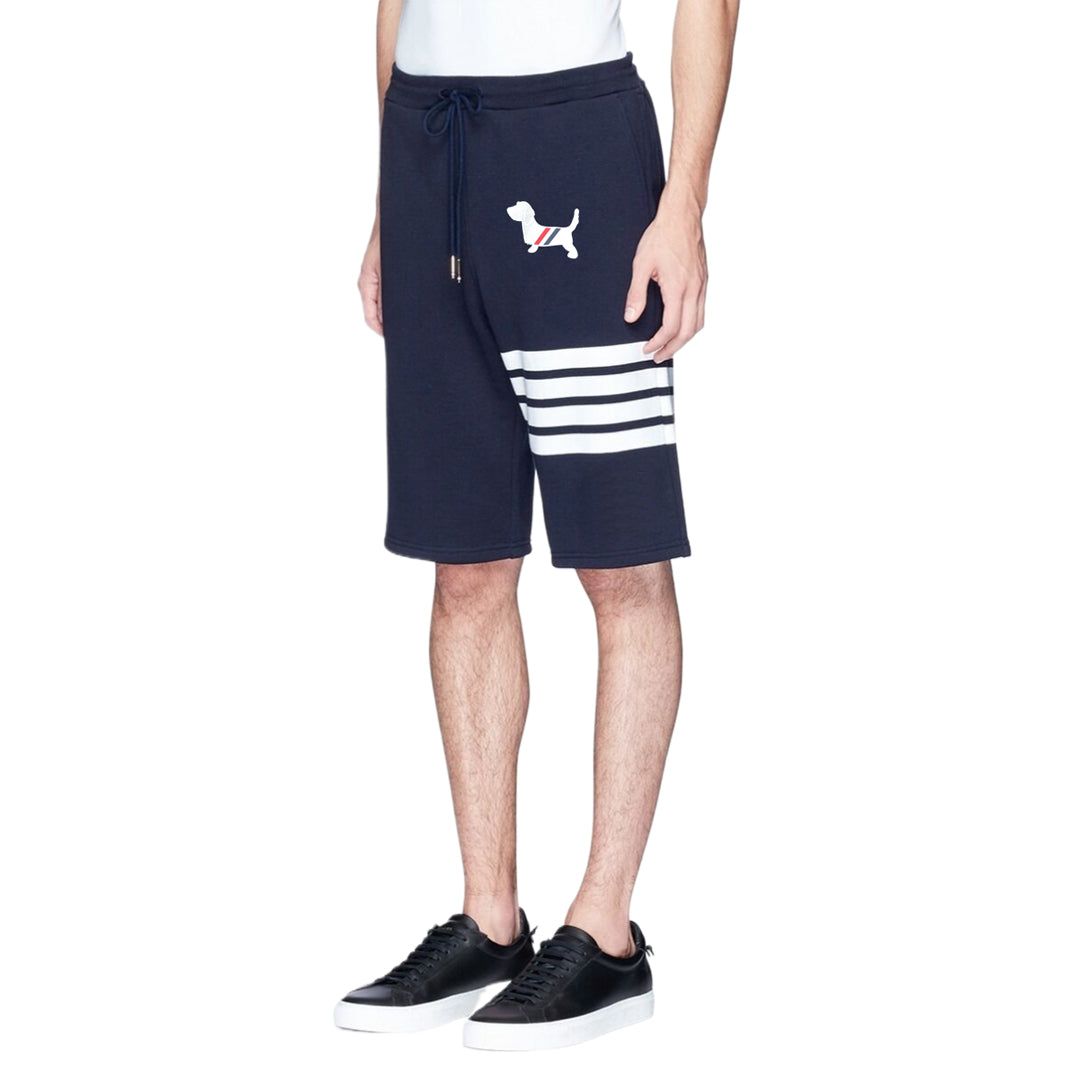 Thom BrowneMen's Sports Shorts - 100% Cotton Made in Japan with 4-Bar Detail