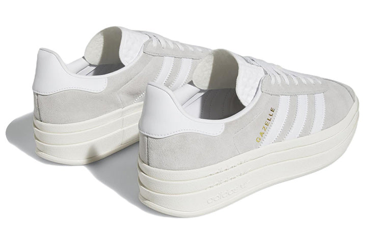 Womens adidas Gazelle Bold Grey White HQ6893 - Image 4