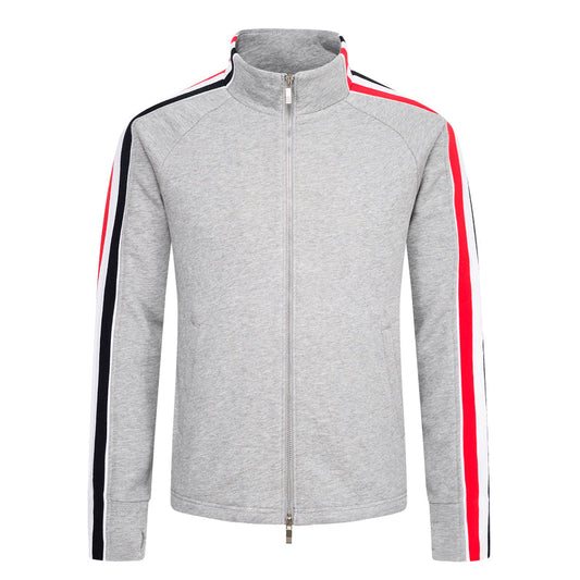 Thom Browne Zip-Up Sweatshirt - Premium Crew Neck Pullover