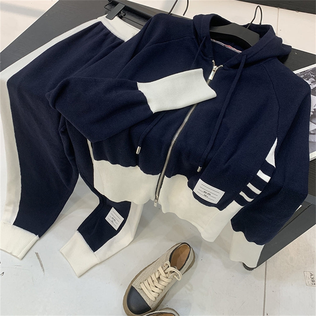Thom BrowneJapanese Cotton Hooded Suit - Partial Button Front