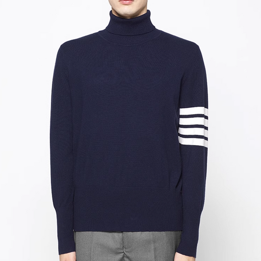 Thom Browne 4-Bar Merino Wool Crew Neck Sweater