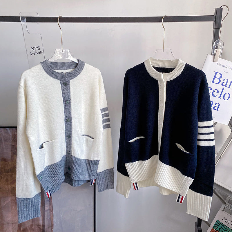 Women's Knitted Cardigan - Premium Cotton Button-Front Sweater